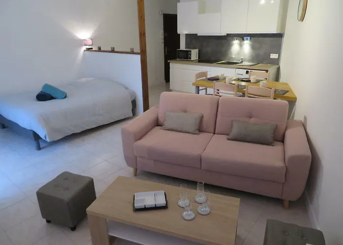 Le STUDIO LA PLAGE 3 ETOILES face à la mer Bénodet